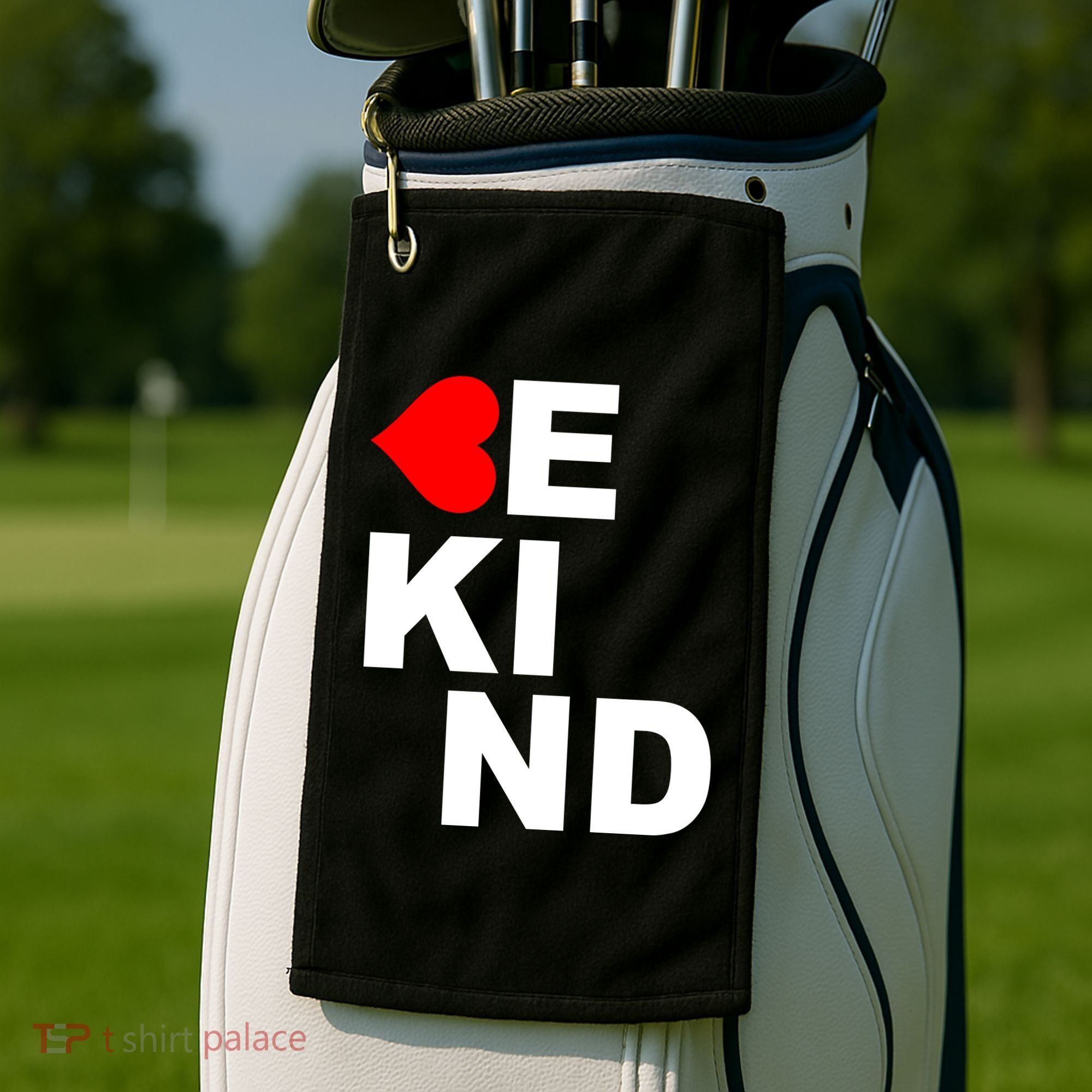 Be Kind Love Heart, Kindness Matters Golf Towel