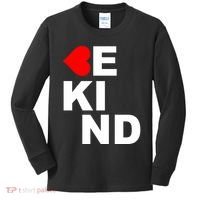 Be Kind Love Heart, Kindness Matters Kids Long Sleeve Shirt thumb 0