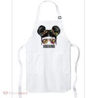 Be Kind Messy Bun Autism Awareness Apron thumb 0