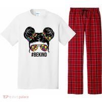 Be Kind Messy Bun Autism Awareness Pajama Set thumb 0
