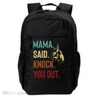 Boxing Kickboxing Mama Said Knock You Out Backpack thumb 0