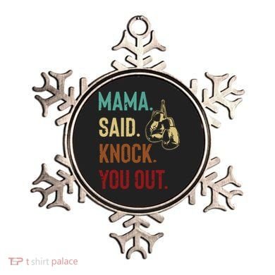 Boxing Kickboxing Mama Said Knock You Out Ornament