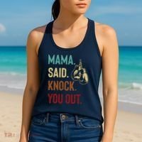 Boxing Kickboxing Mama Said Knock You Out Women's Tank Top thumb 2