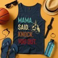 Boxing Kickboxing Mama Said Knock You Out Tank Top thumb 4
