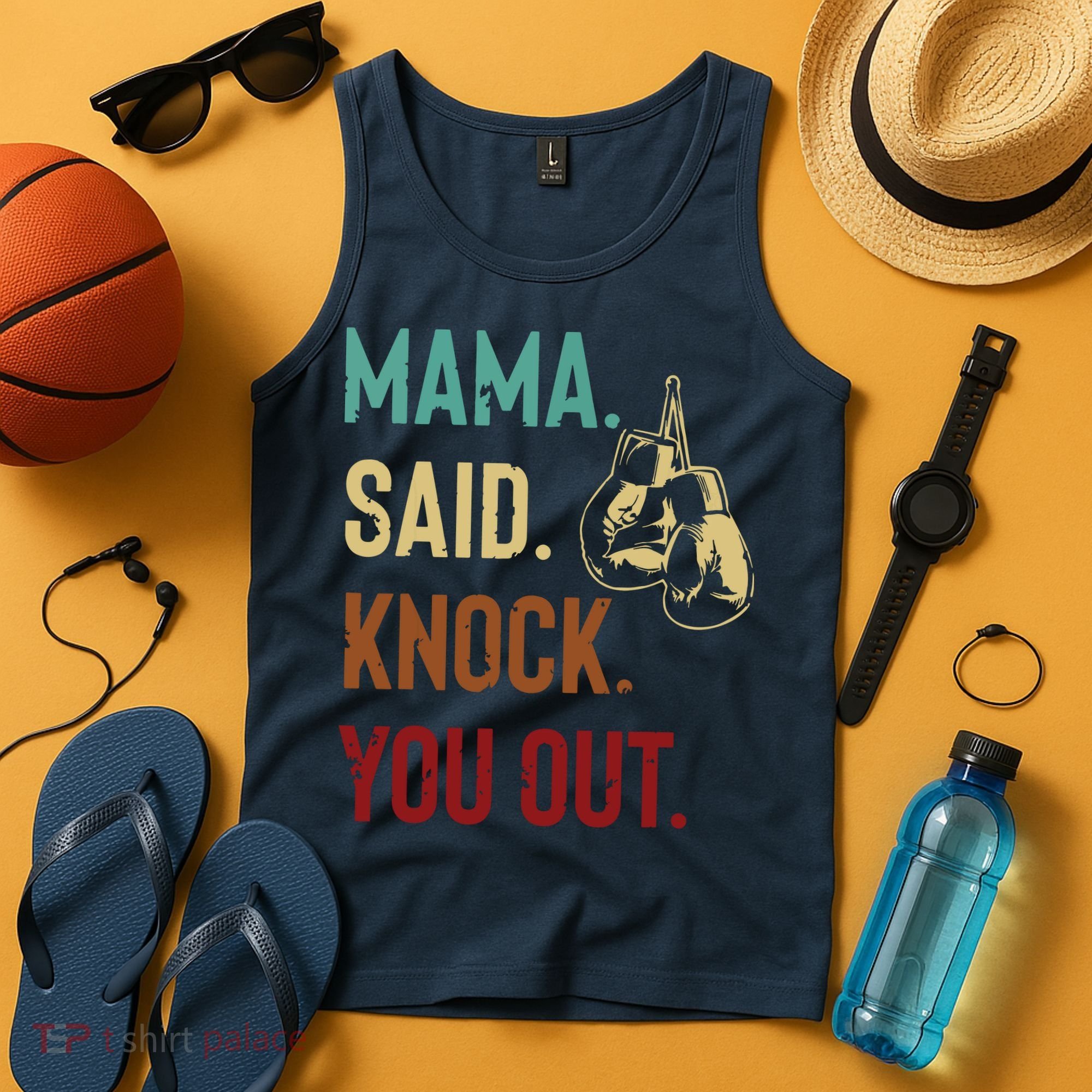 Boxing Kickboxing Mama Said Knock You Out Tank Top