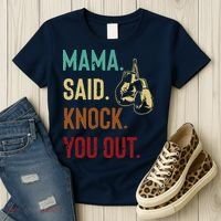 Boxing Kickboxing Mama Said Knock You Out Women's T-Shirt thumb 3