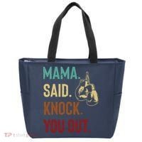 Boxing Kickboxing Mama Said Knock You Out Tote Bag thumb 0