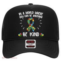 Be Kind Motivational Autism Awareness Slogan Autism Puzzle Message Hat thumb 0
