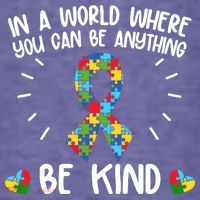 Be Kind Motivational Autism Awareness Slogan Autism Puzzle Message Women's T-Shirt thumb 6