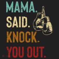 Boxing Kickboxing Mama Said Knock You Out Women's Sweatshirt thumb 2