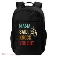 Boxing Kickboxing Mama Said Knock You Out Backpack thumb 0