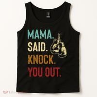 Boxing Kickboxing Mama Said Knock You Out Tank Top thumb 2