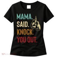 Boxing Kickboxing Mama Said Knock You Out Women's T-Shirt thumb 0