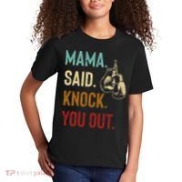 Boxing Kickboxing Mama Said Knock You Out Kids T-Shirt thumb 2