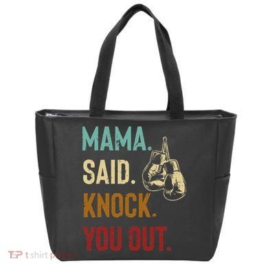 Boxing Kickboxing Mama Said Knock You Out Tote Bag