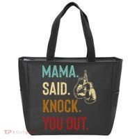 Boxing Kickboxing Mama Said Knock You Out Tote Bag thumb 0