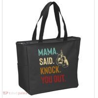 Boxing Kickboxing Mama Said Knock You Out Tote Bag thumb 2