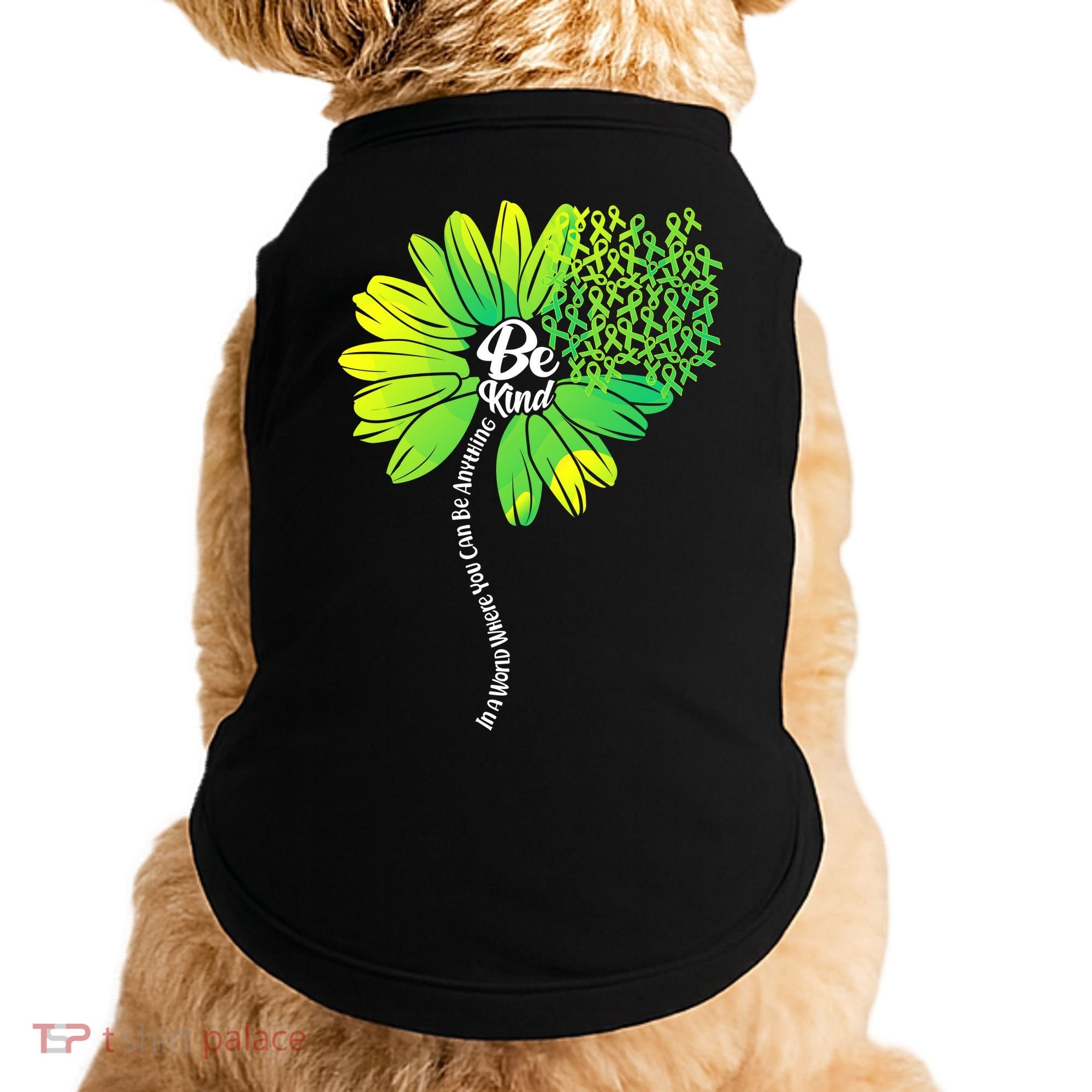 Be Kind Mental Health Awareness Flower Doggie Tank