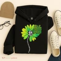Be Kind Mental Health Awareness Flower Hoodie thumb 4