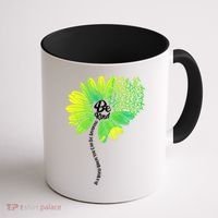 Be Kind Mental Health Awareness Flower Coffee Mug thumb 1