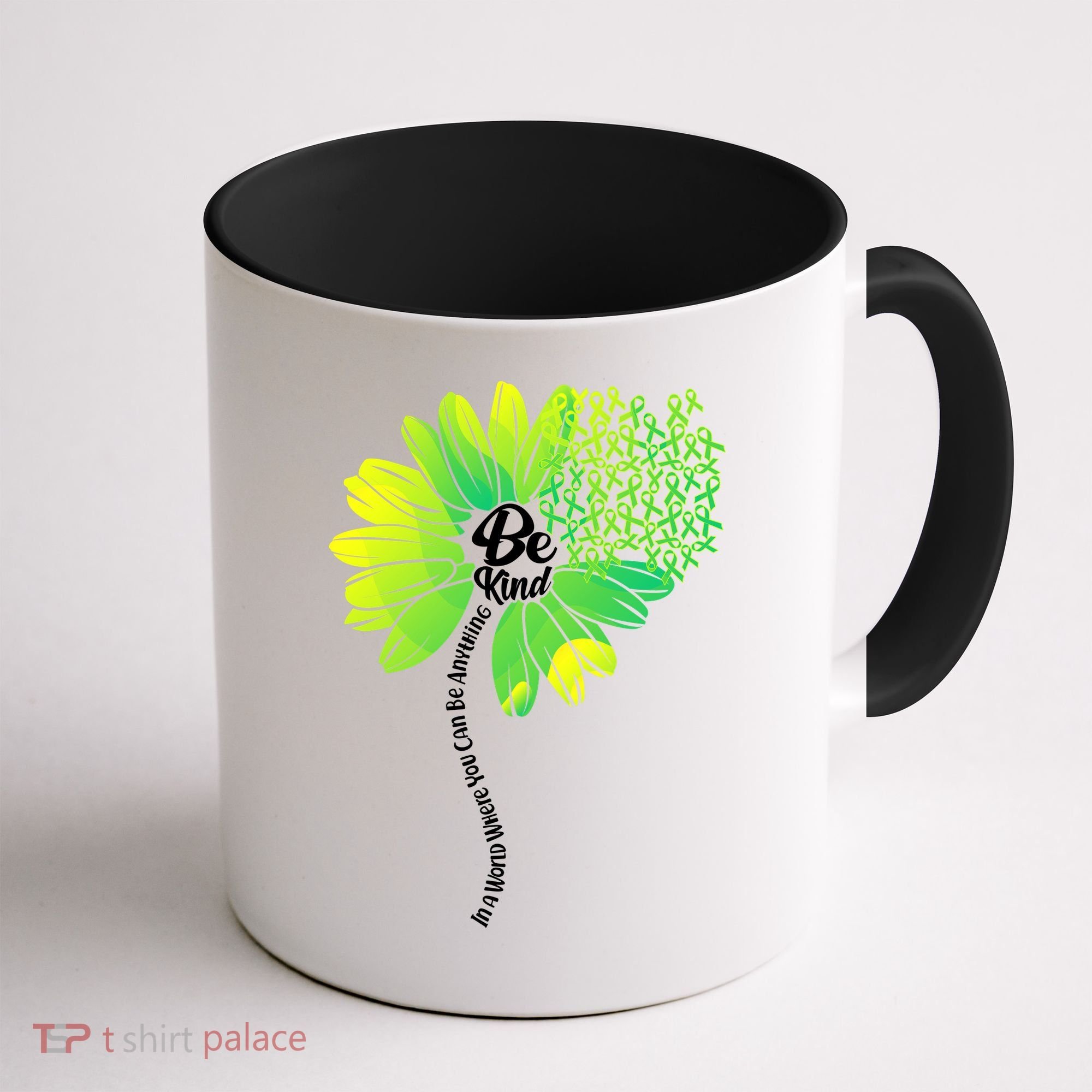 Be Kind Mental Health Awareness Flower Coffee Mug