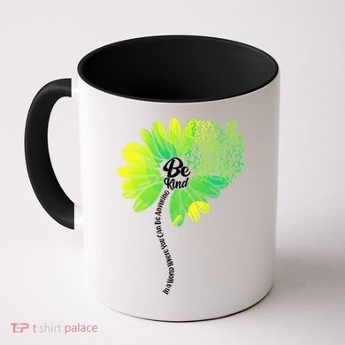 Be Kind Mental Health Awareness Flower Coffee Mug