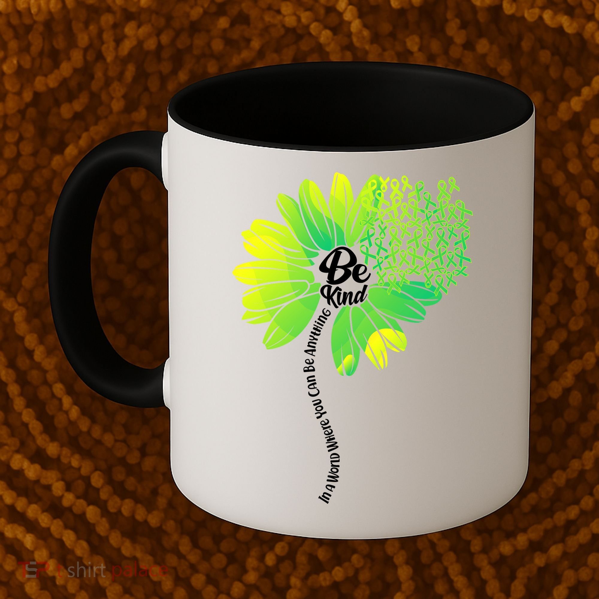Be Kind Mental Health Awareness Flower Coffee Mug