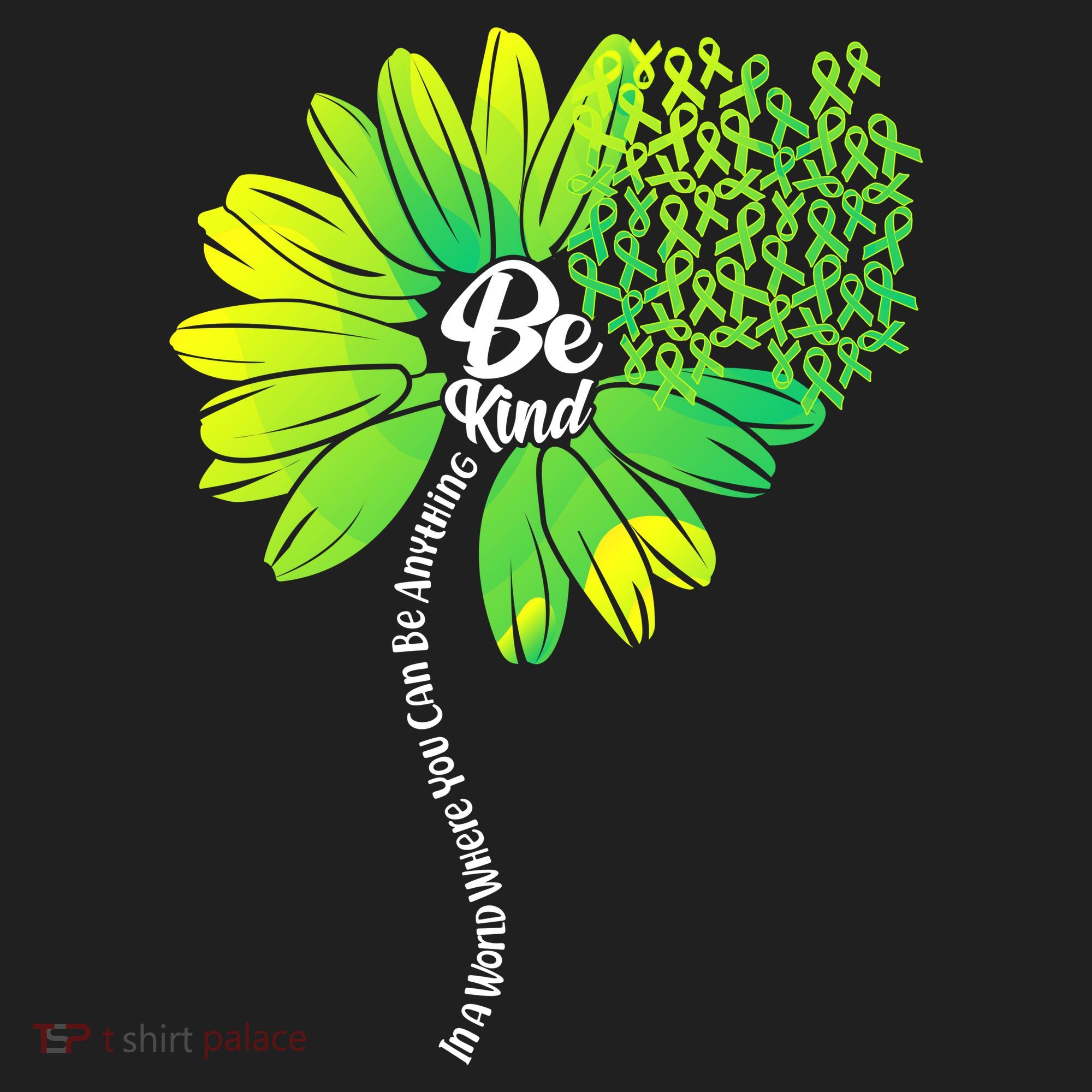 Be Kind Mental Health Awareness Flower Beanie