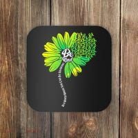 Be Kind Mental Health Awareness Flower Coaster thumb 0