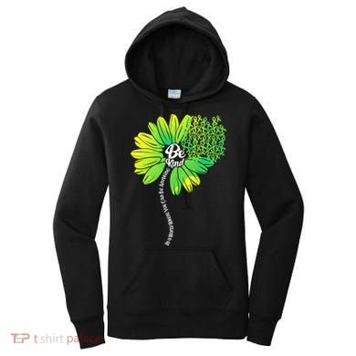 Be Kind Mental Health Awareness Flower Women's Hoodie