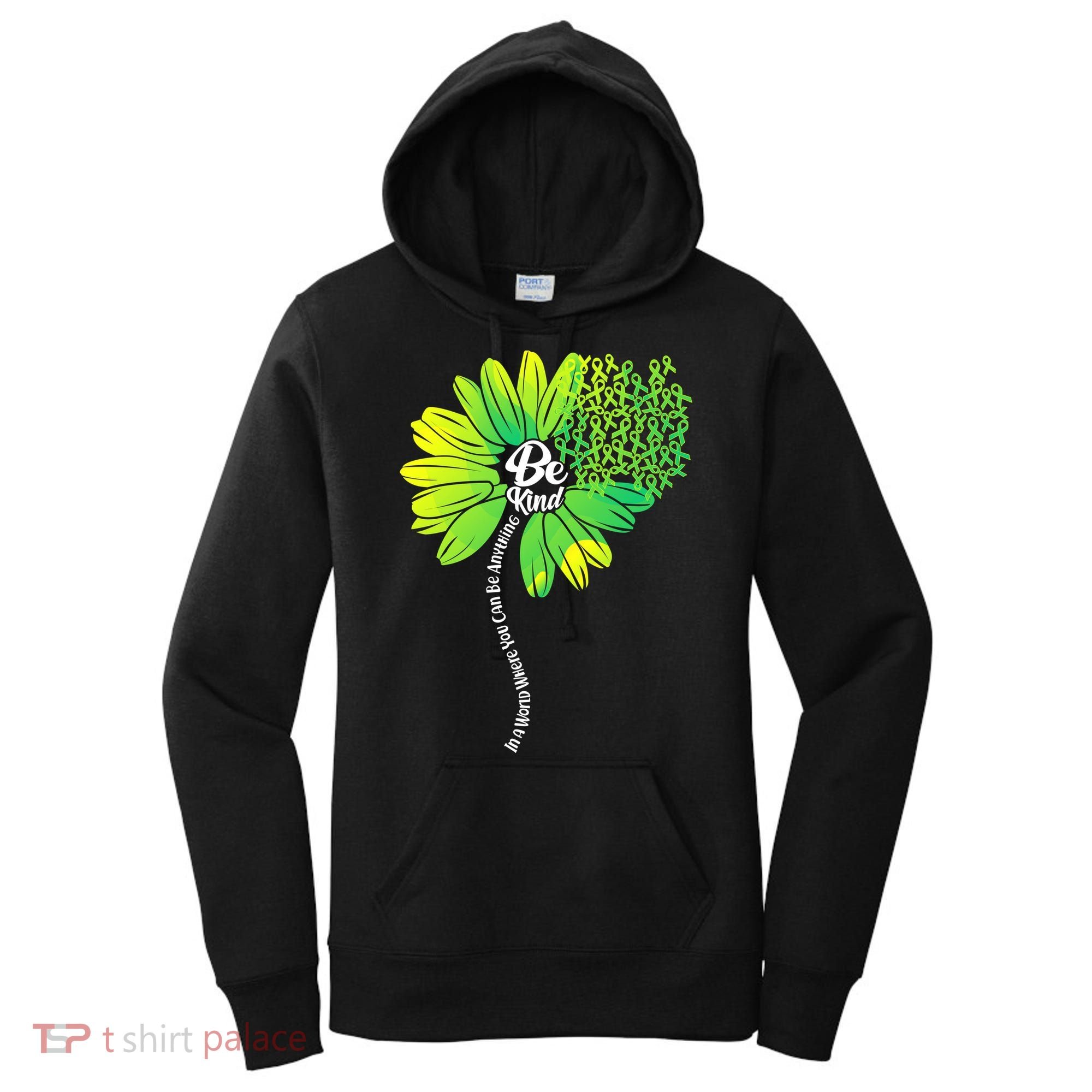 Be Kind Mental Health Awareness Flower Women's Hoodie