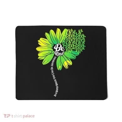 Be Kind Mental Health Awareness Flower Mousepad