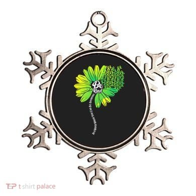 Be Kind Mental Health Awareness Flower Ornament