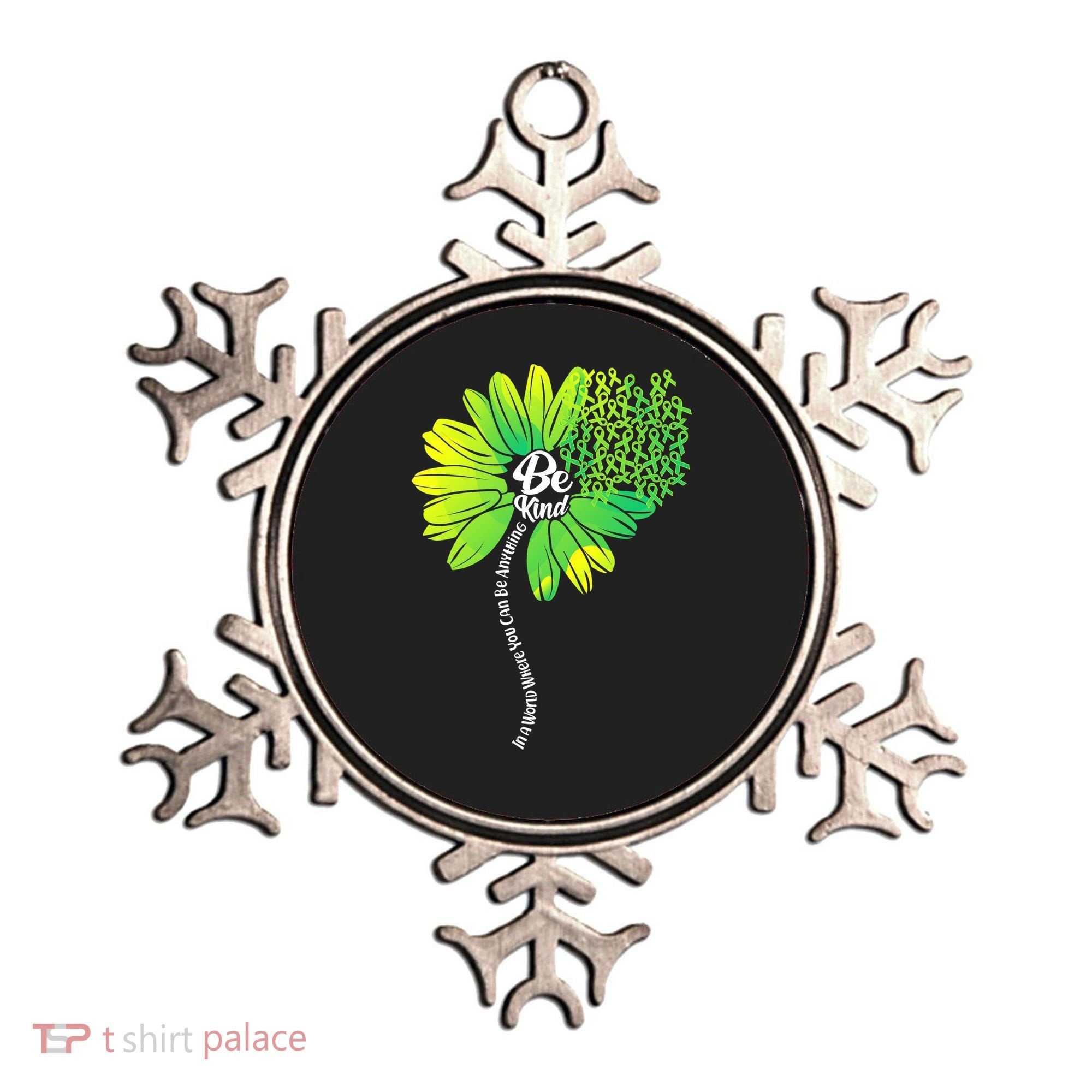 Be Kind Mental Health Awareness Flower Ornament