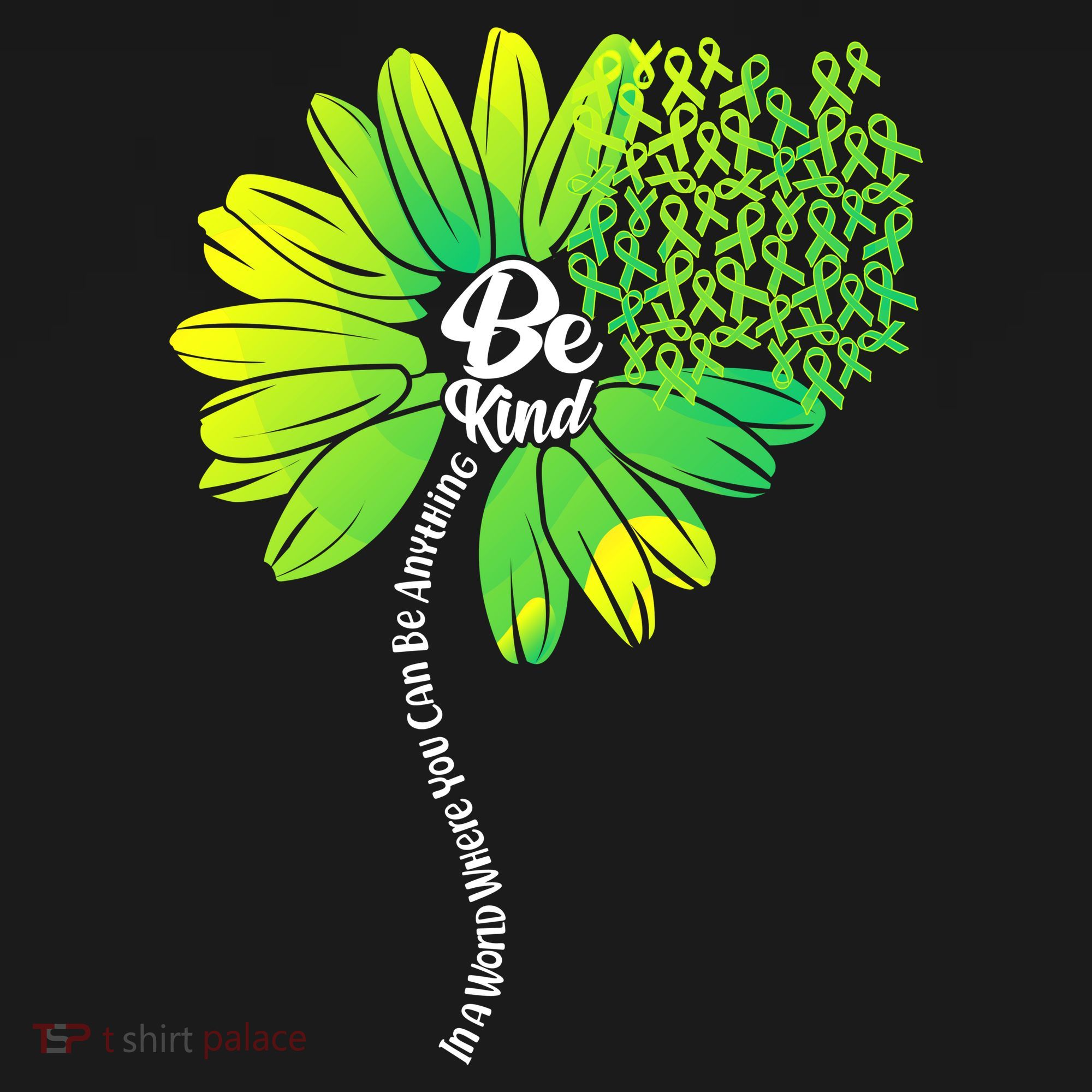 Be Kind Mental Health Awareness Flower Ornament