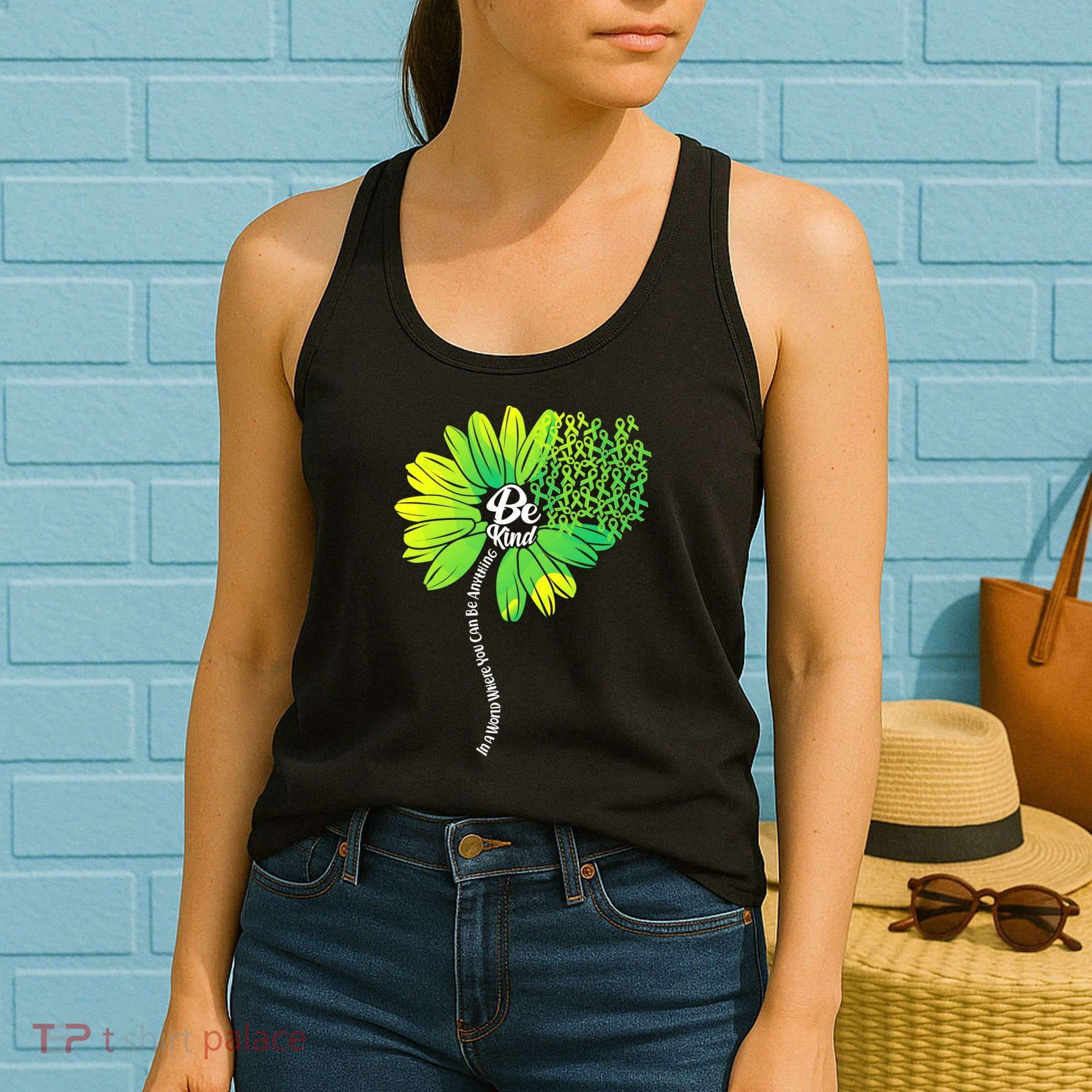 Be Kind Mental Health Awareness Flower Women's Tank Top
