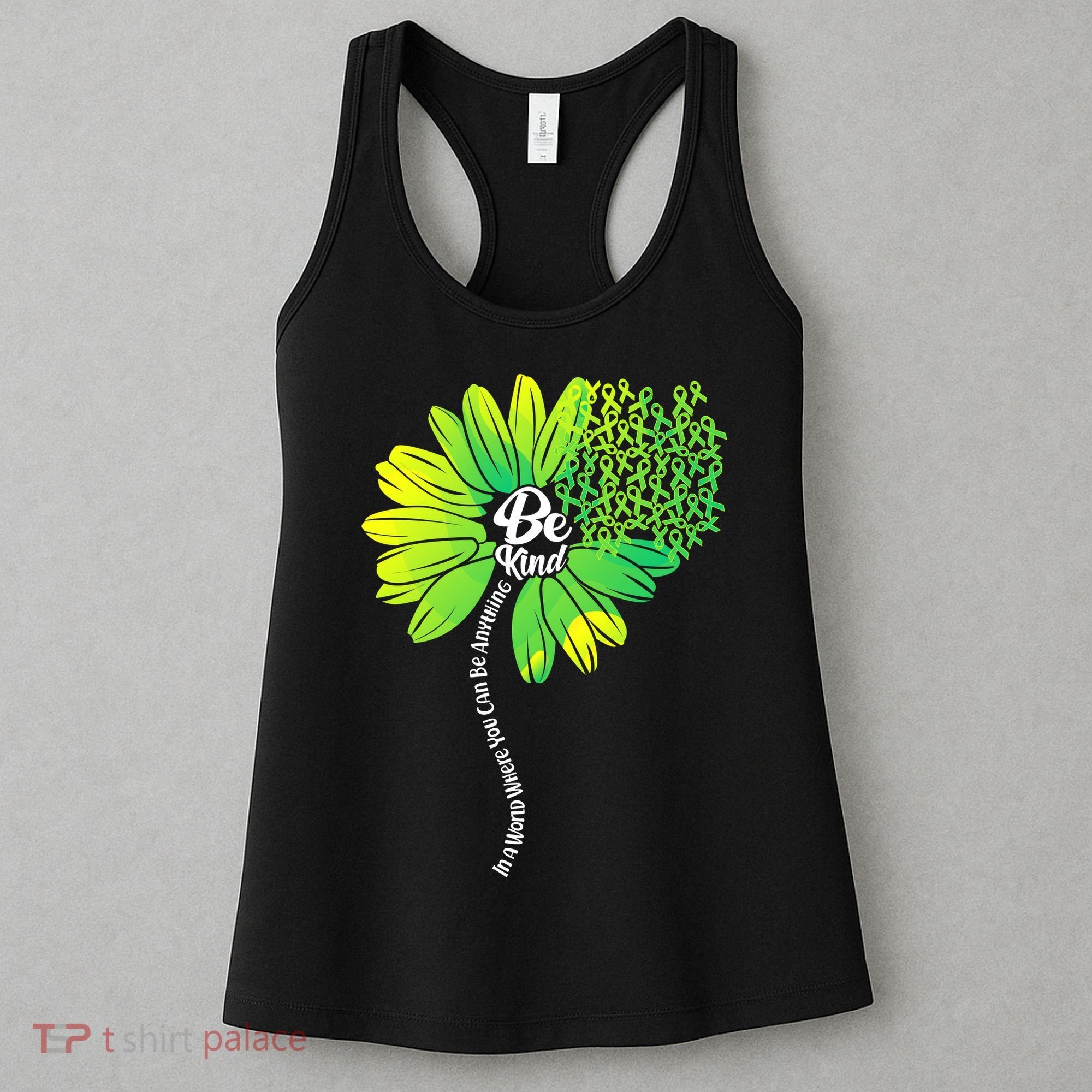 Be Kind Mental Health Awareness Flower Women's Tank Top