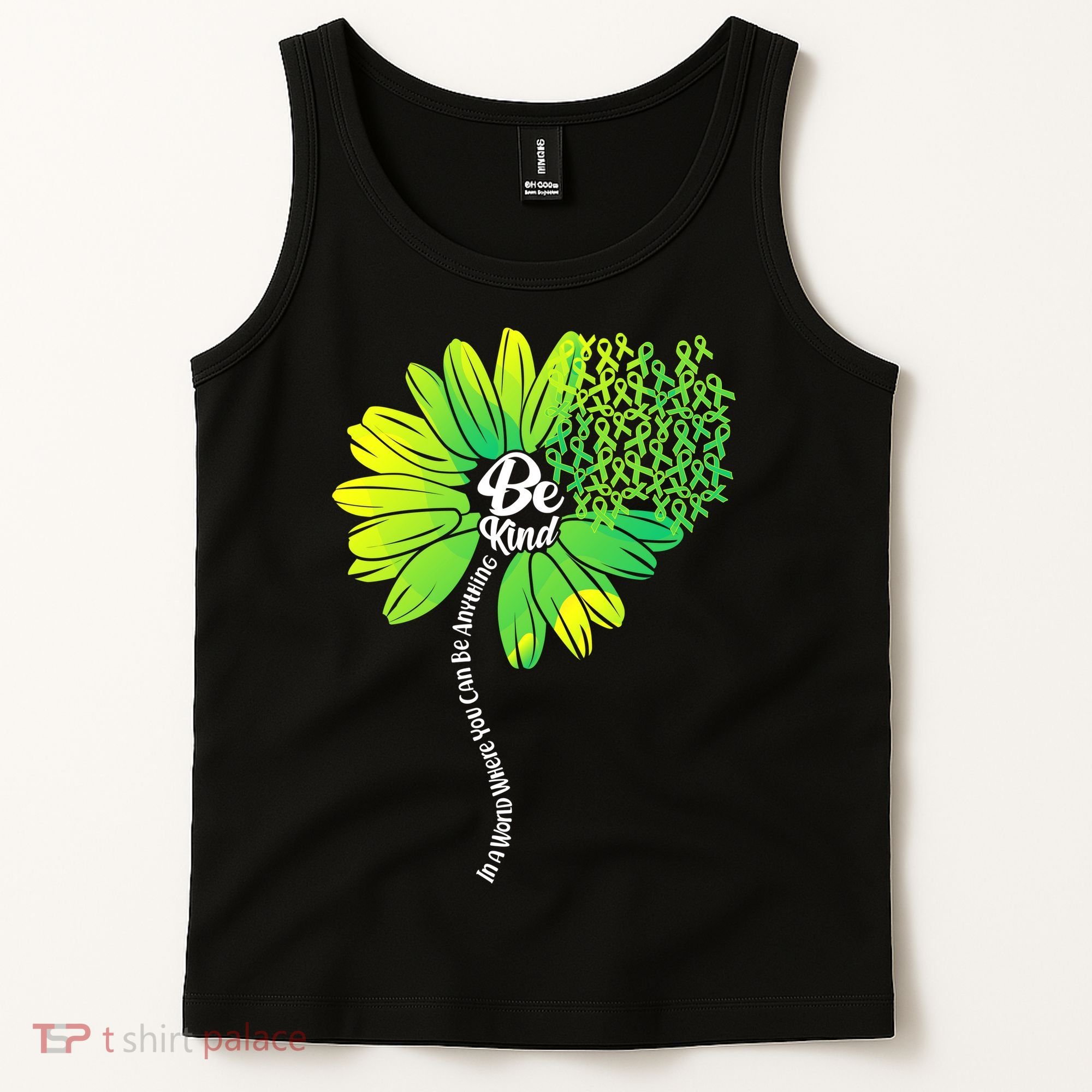 Be Kind Mental Health Awareness Flower Tank Top
