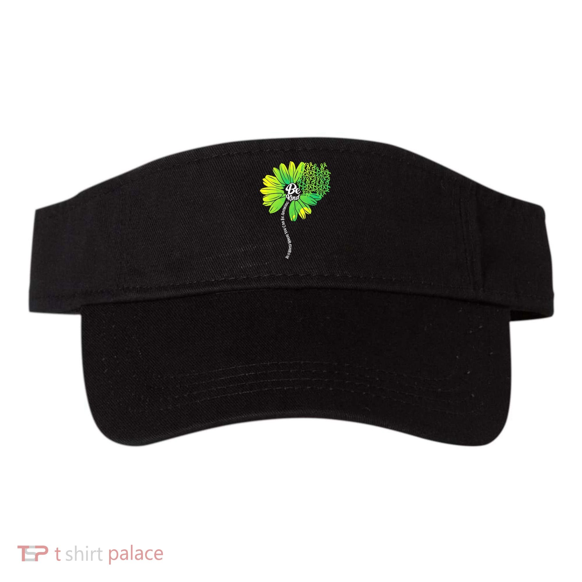 Be Kind Mental Health Awareness Flower Visor