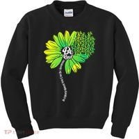 Be Kind Mental Health Awareness Flower Kids Sweatshirt thumb 0