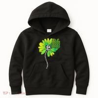 Be Kind Mental Health Awareness Flower Kids Hoodie thumb 0
