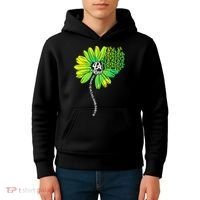 Be Kind Mental Health Awareness Flower Kids Hoodie thumb 4