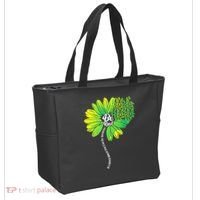 Be Kind Mental Health Awareness Flower Tote Bag thumb 2