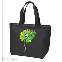 Be Kind Mental Health Awareness Flower Tote Bag thumb 3