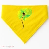 Be Kind Mental Health Awareness Flower USA-Made Doggie Bandana thumb 0