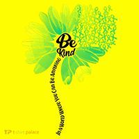 Be Kind Mental Health Awareness Flower Button thumb 1
