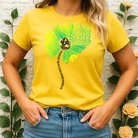 Be Kind Mental Health Awareness Flower Women's T-Shirt thumb 2