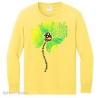 Be Kind Mental Health Awareness Flower Kids Long Sleeve Shirt thumb 0