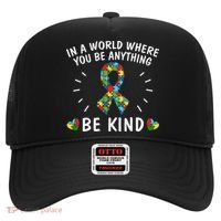 Be Kind Motivational Autism Awareness Slogan Autism Puzzle Message Hat thumb 0