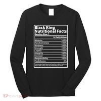 Black King Nutritional Facts Black History Pride Long Sleeve Shirt thumb 0